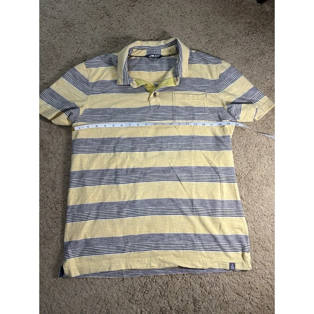 North Face‎ Polo Shirt Men Medium Front Chest Pocket Striped Short Sleeve Preppy
